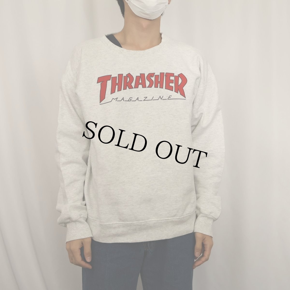 画像2: THRASHER ロゴプリントスウェット M (2)