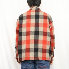 画像3: 50's Woolrich ブロックチェック柄 ウールジャケット SIZE16 (3)