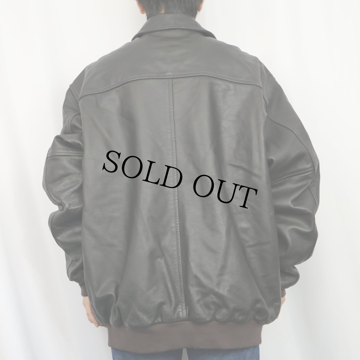 画像3: L.L.Bean USA製 "A-2 TYPE" フライトレザージャケット XL (3)