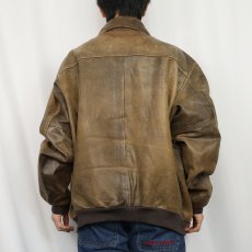 画像3: L.L.Bean "A-2 TYPE" フライトレザージャケット BROWN XL (3)