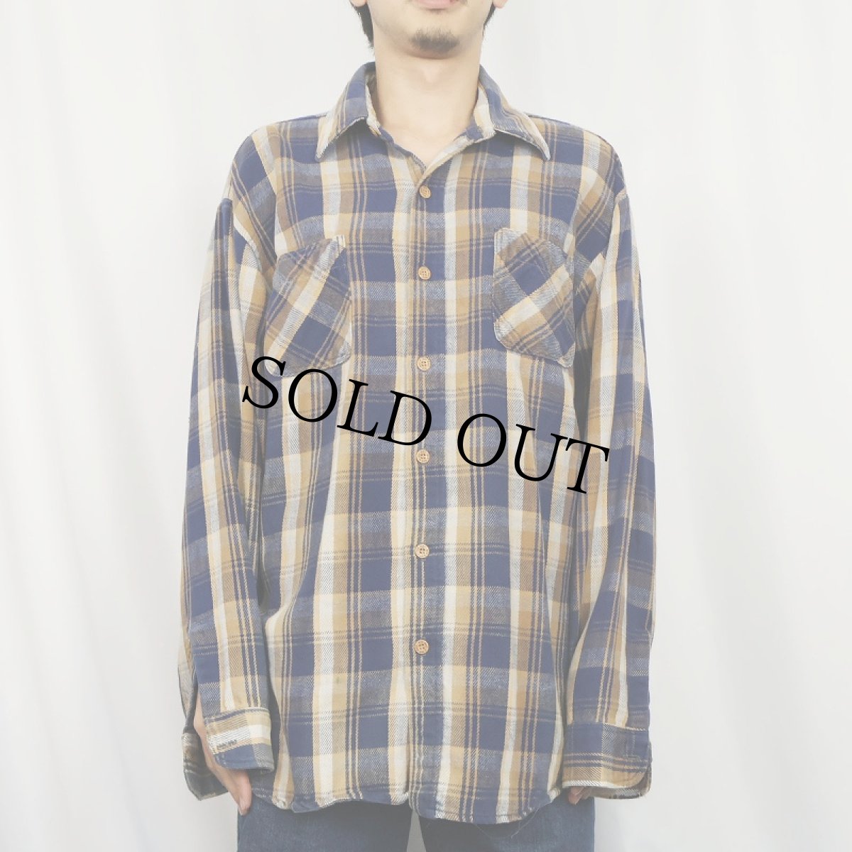 画像2: 80's BIG MAC USA製 チェック柄 ヘビーネルシャツ XL (2)