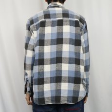 画像3: OPEN COUNTRY ブロックチェック柄 ヘビーネルシャツ L (3)