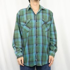 画像2: 80's OSH KOSH チェック柄 ヘビーネルシャツ (2)