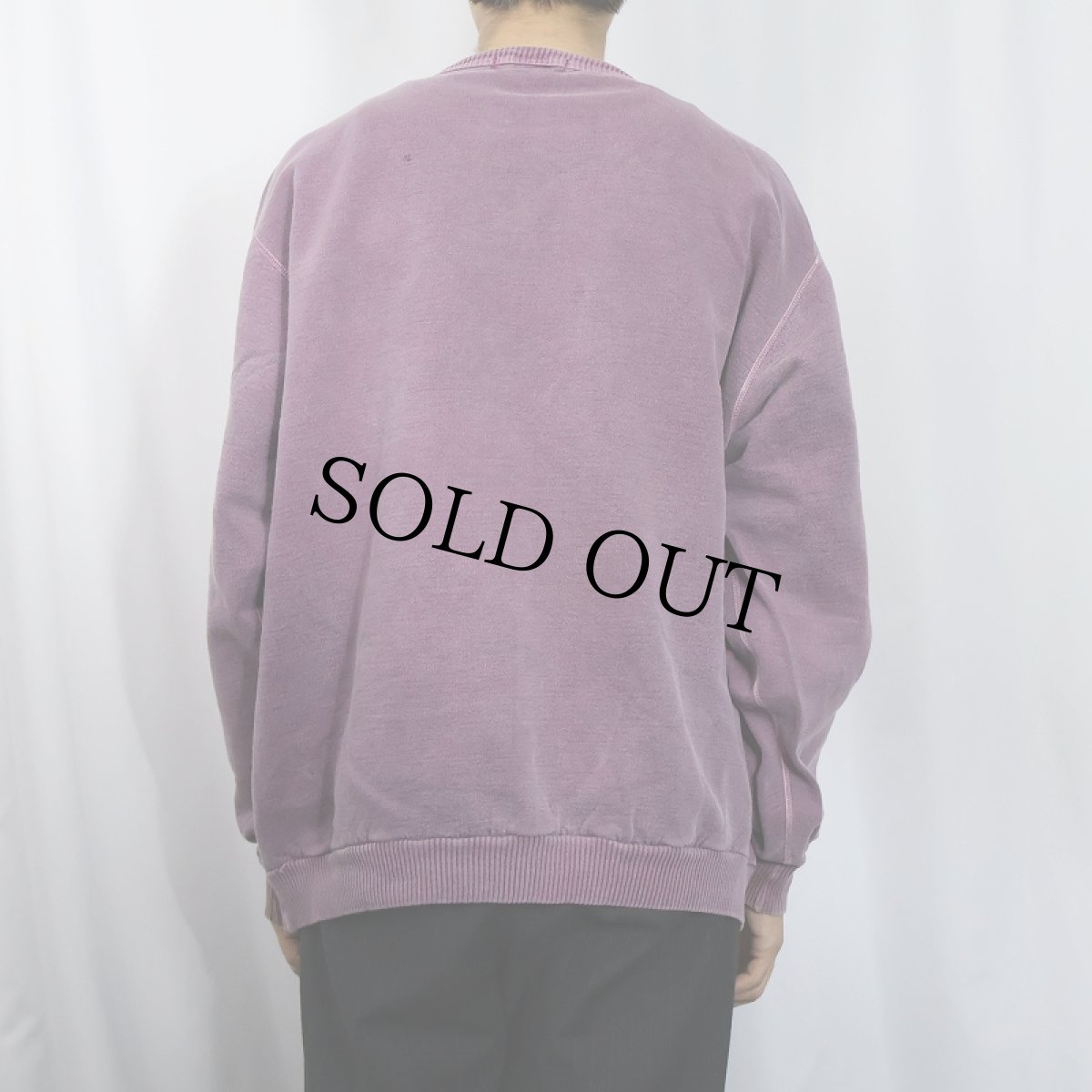 画像3: 90's〜 NORTHERN ELEMENTS ロゴ刺繍 フェードスウェット L (3)