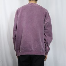 画像3: 90's〜 NORTHERN ELEMENTS ロゴ刺繍 フェードスウェット L (3)