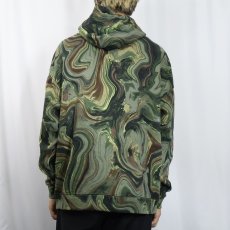 画像3: NO BOUNDARIES マーブル柄 スウェットフーディー L (3)