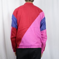 画像3: 90's NIKE 銀タグ 切り替えデザイン ナイロンジャケット L (3)