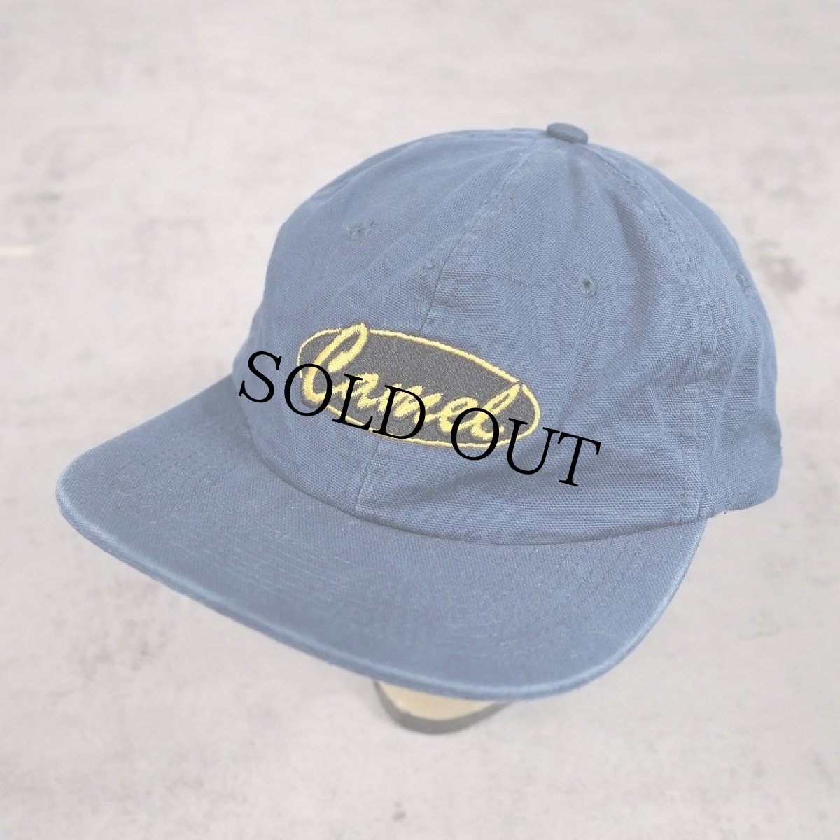 画像1: CAMEL タバコ企業 ロゴ刺繍 コットンキャップ NAVY (1)