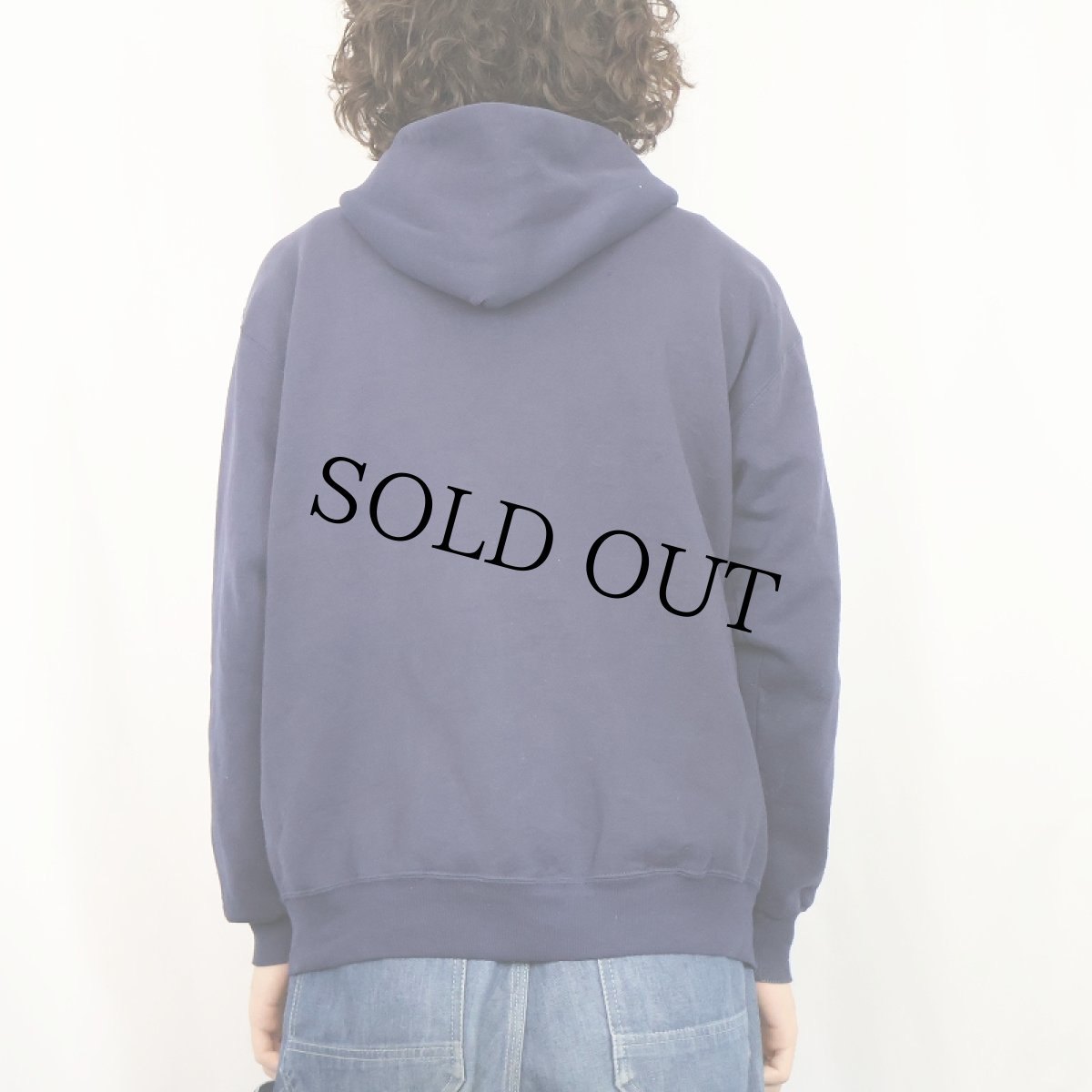 画像3: 90's RUSSELL ATHLETIC USA製 無地 スウェットジップパーカー NAVY XL (3)