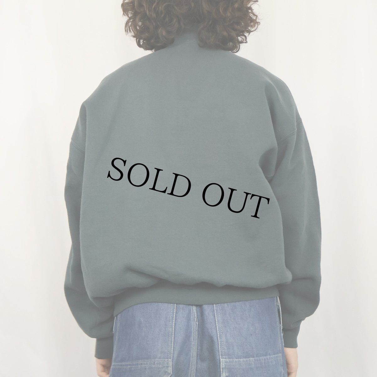 画像3: 90's RUSSELL ATHLETIC USA製 ハーフジップ 無地スウェット XL (3)