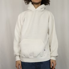 画像2: 90's RUSSELL ATHLETIC USA製 無地スウェットフーディー L (2)