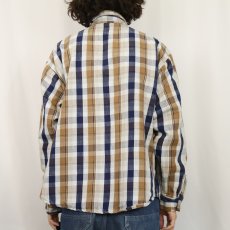 画像3: 70〜80's FIVE BROTHER USA製 チェック柄 ヘビーネルシャツ XL (3)