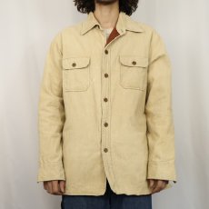 画像2: 90's〜 ST JOHN'S BAY キルティングライナー コーデュロイシャツ L (2)