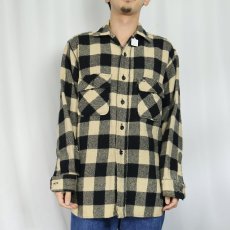 画像2: 60's PILGRIM バッファローチェック柄 ウールシャツ (2)