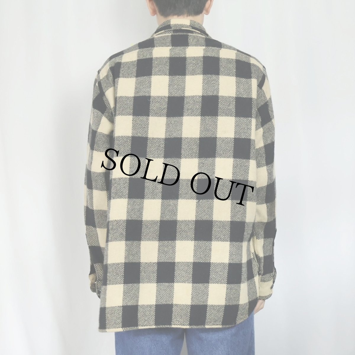 画像3: 60's PILGRIM バッファローチェック柄 ウールシャツ (3)