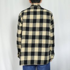 画像3: 60's PILGRIM バッファローチェック柄 ウールシャツ (3)