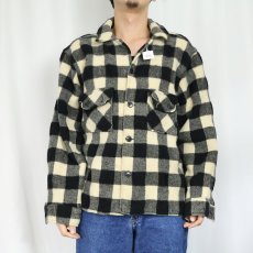 画像2: 50〜60's minnesota woolen バッファローチェック柄 ウールシャツ (2)