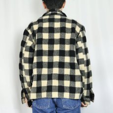 画像3: 50〜60's minnesota woolen バッファローチェック柄 ウールシャツ (3)