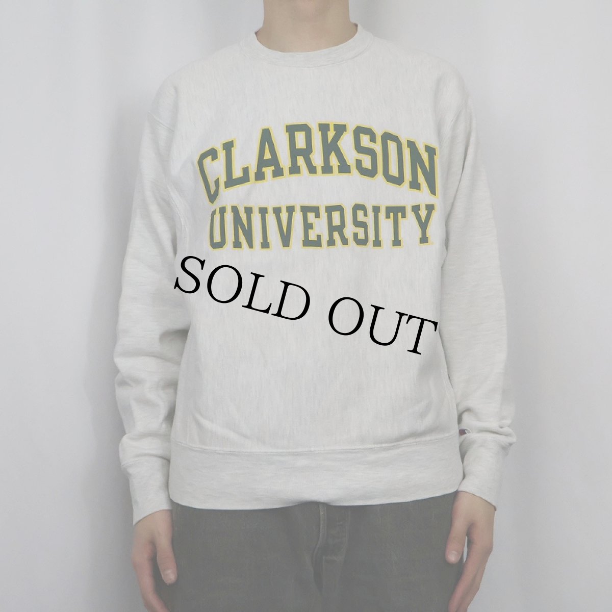 画像2: 2000's Champion REVERSE WEAVE "CLARKSON UNIVERSITY" プリントスウェット S (2)