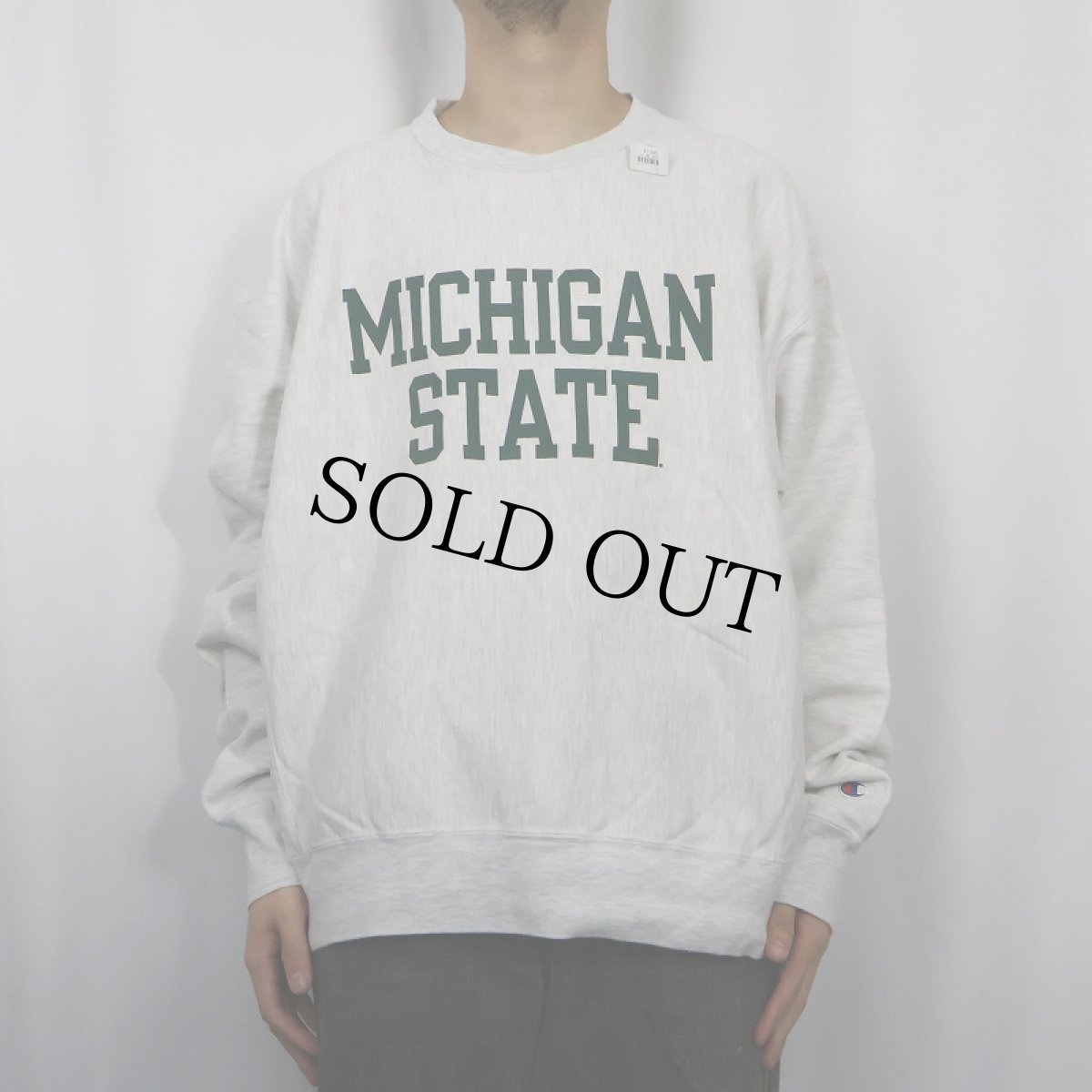 画像2: 2000's Champion REVERSE WEAVE "MICHIGAN STATE" プリントスウェット (2)
