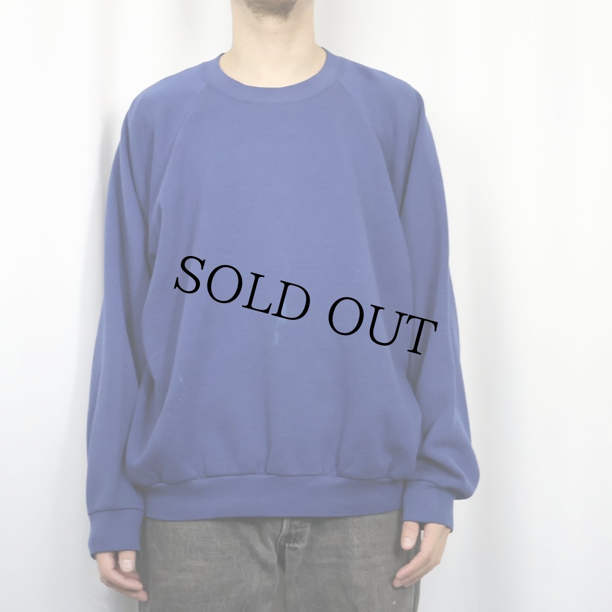 画像2: 90's FRUIT OF THE LOOM USA製 無地ラグランスウェット 3XL (2)