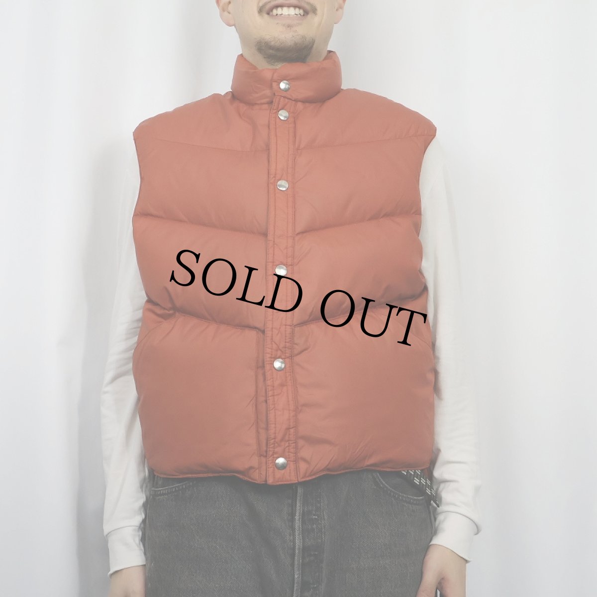 画像2: 80's Campus ダウンベスト L (2)