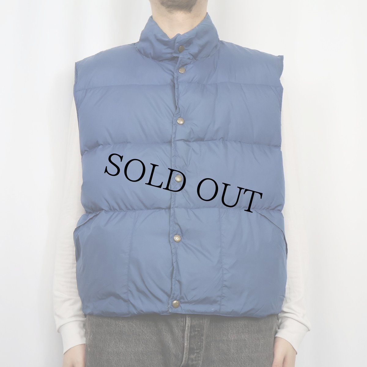 画像2: 80〜90's L.L.Bean ナイロンダウンベスト L (2)