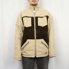 画像2: コーデュロイ切り替え 中綿入りジャケット (2)