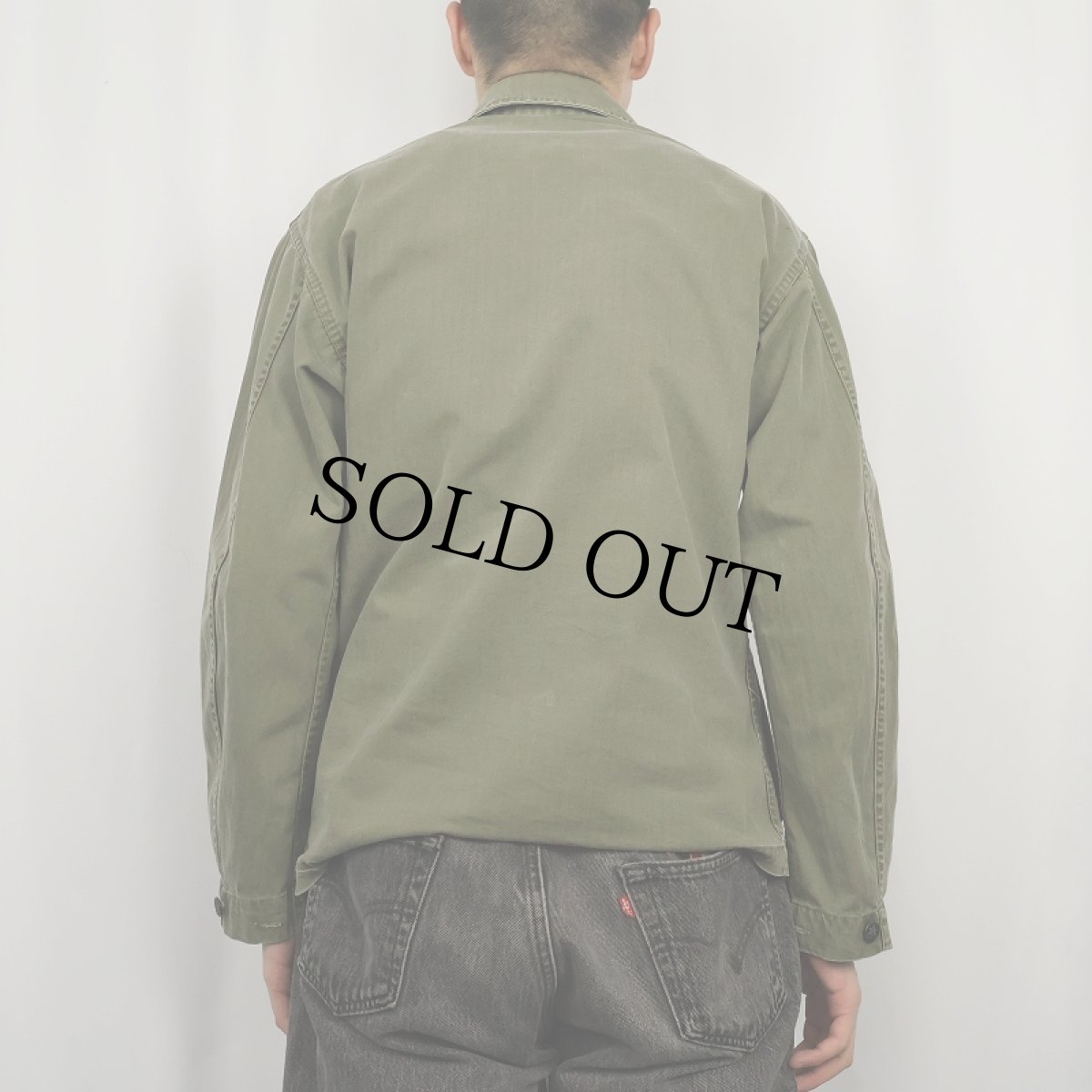 画像3: 40's U.S.ARMY 13スター M-43 カスタム HBTジャケット 34R (3)