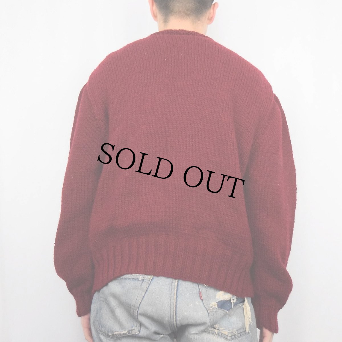 画像3: "8" ウールニットセーター (3)