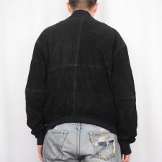 画像3: EURO スエードレザージャケット BLACK SIZE98 (3)