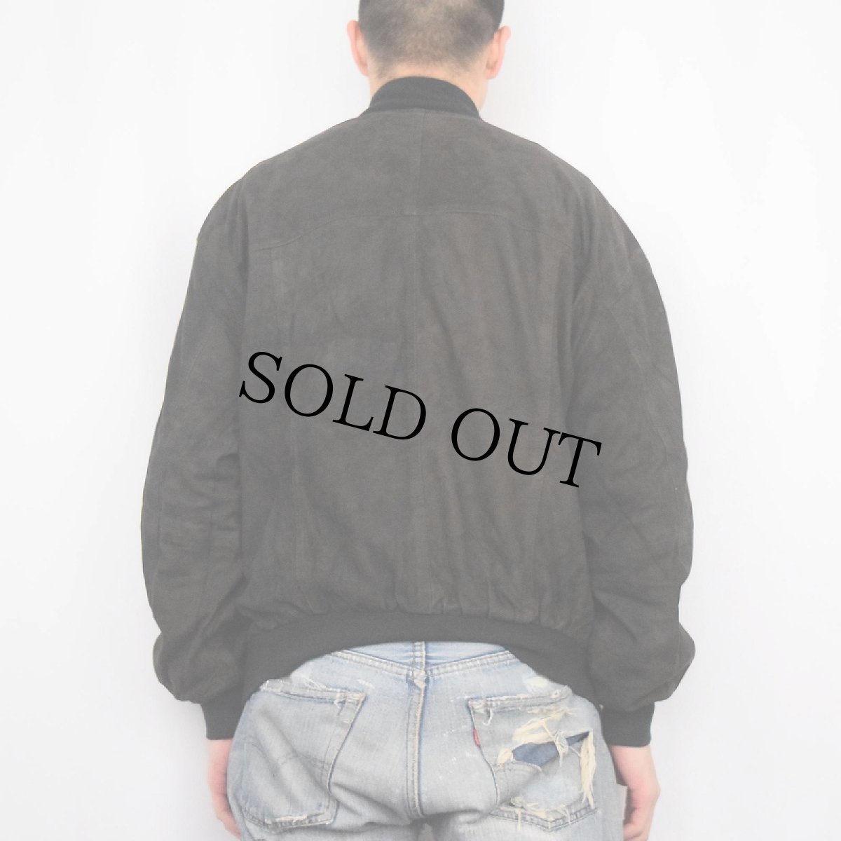 画像3: EURO MARCO.POLO スエードレザージャケット BLACK SIZE50 (3)