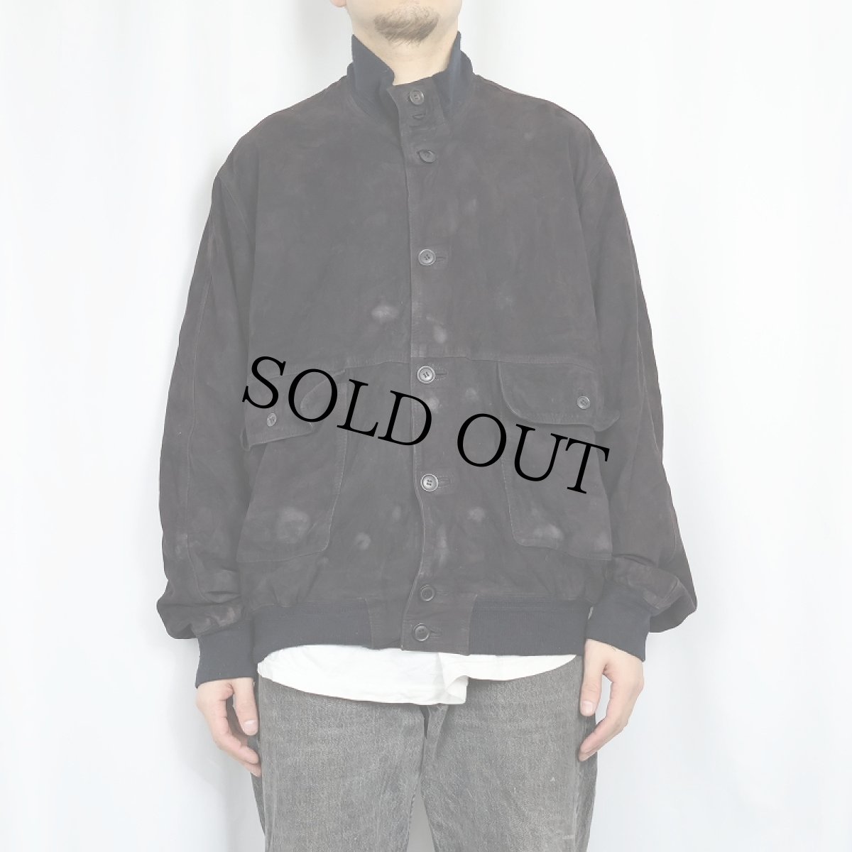 画像2: CR スエードレザージャケット 2XL (2)