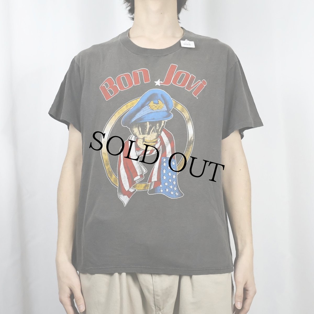 画像3: 80's Bon Jovi USA製 "WE CAME WE SAW WE KICKED YOUR ASS" ハードロックバンドTシャツ XL (3)