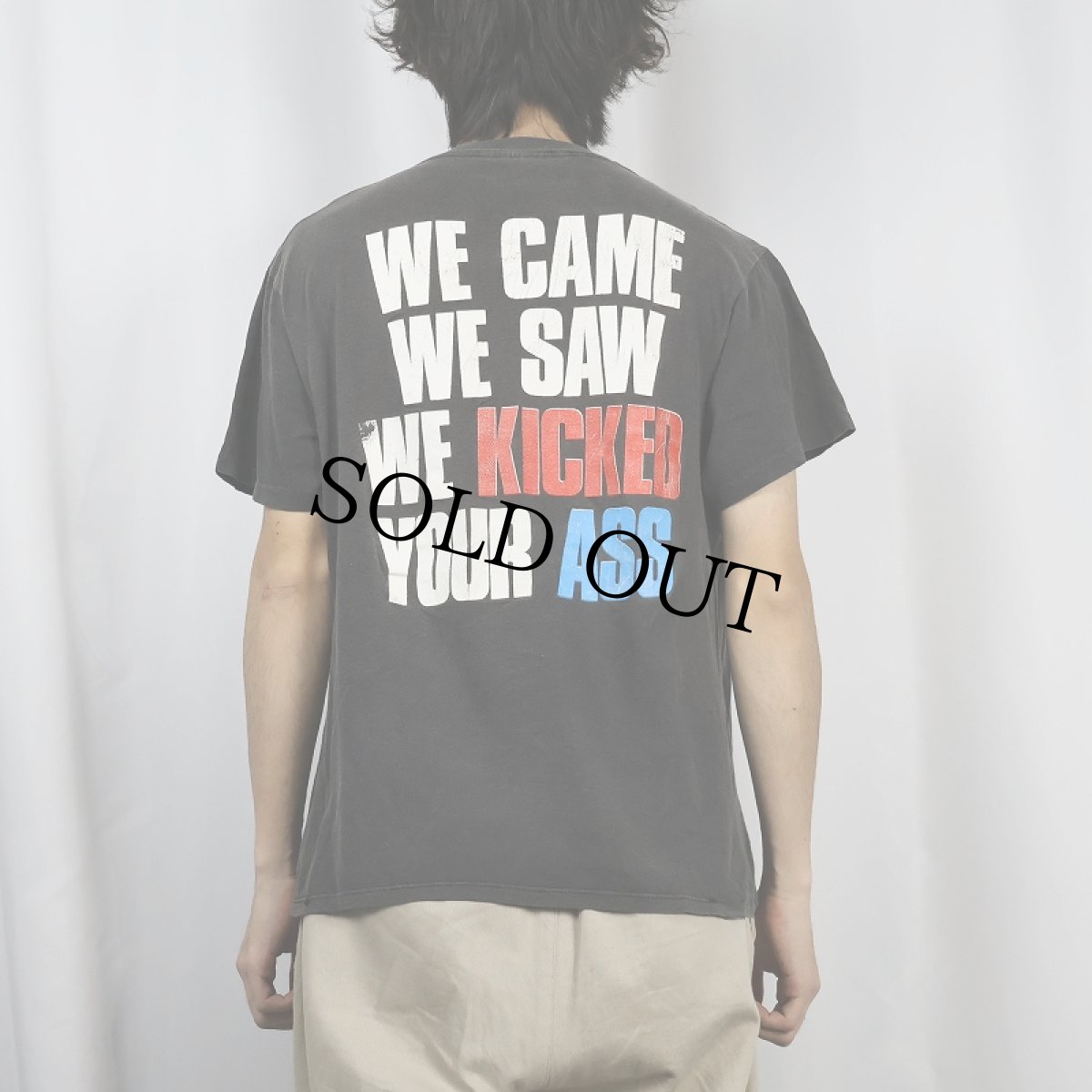 画像4: 80's Bon Jovi USA製 "WE CAME WE SAW WE KICKED YOUR ASS" ハードロックバンドTシャツ XL (4)