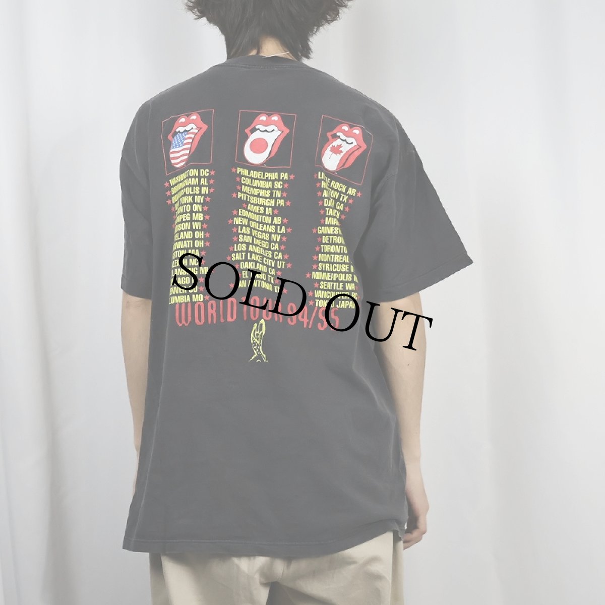 画像4: 1994 STONES USA製 "WORLD TOUR 94/95" ロックバンドツアーTシャツ XL (4)