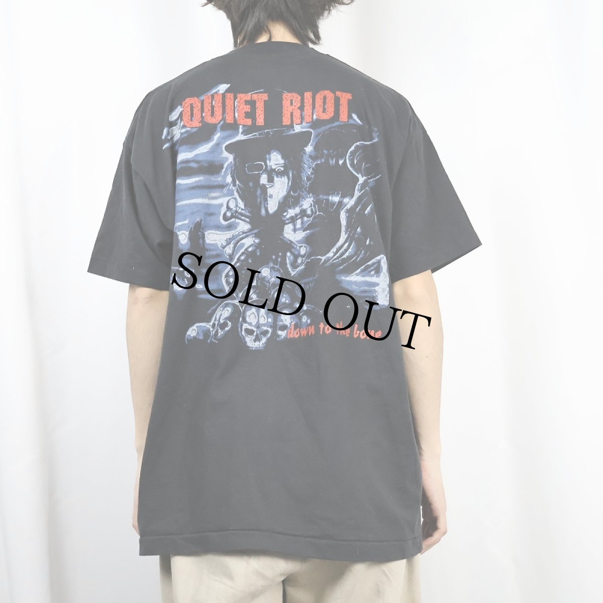 画像4: 1995 QUIET RIOT USA製 "BURY THE BONE TOUR 95" ハードロックバンドツアーTシャツ BLACK DEADSTOCK XL (4)
