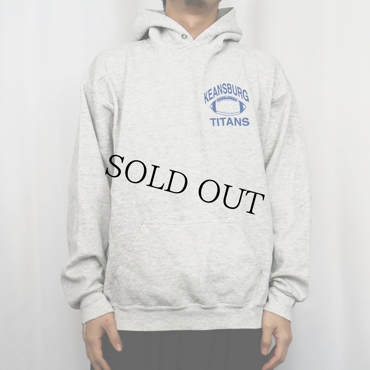 画像3: 90's TULTEX USA製 "KEANSBURG TITANS" バックプリントスウェットフーディー XL (3)