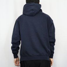 画像3: "GEORGETOWN" プリントスウェットフーディー NAVY (3)