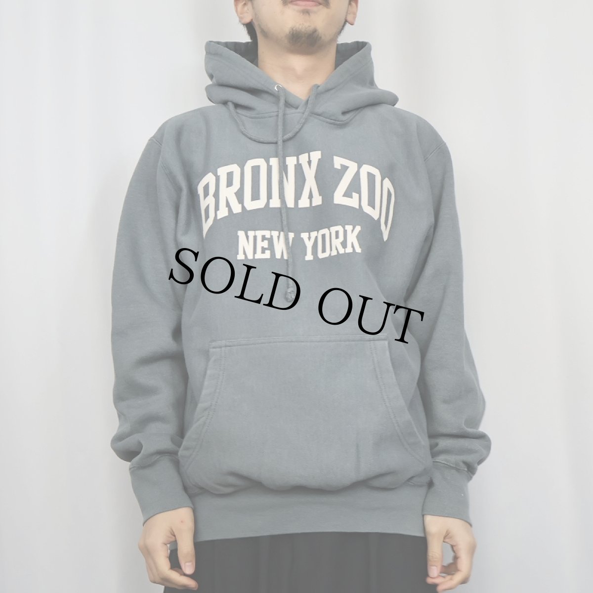 画像2: REVERSE WEAVE TYPE "BRONX ZOO NEW YORK" プリントスウェットフーディー M (2)