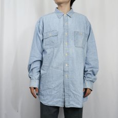 画像2: POLO Ralph Lauren "DUNGAREE WORKSHIRT" シャンブレーシャツ XL (2)