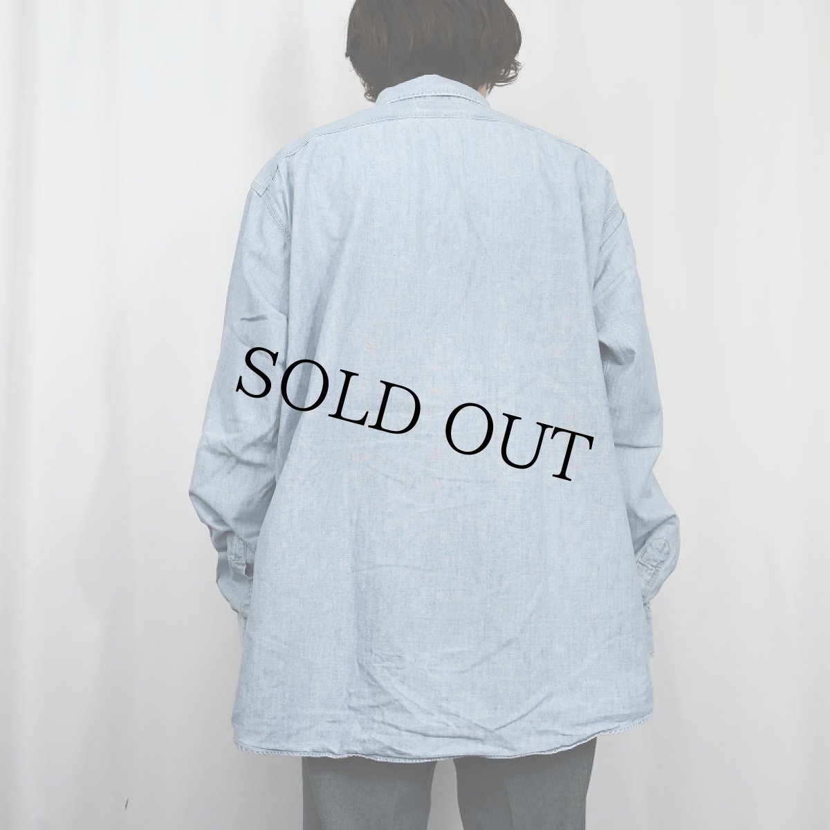 画像3: POLO Ralph Lauren "DUNGAREE WORKSHIRT" シャンブレーシャツ XL (3)