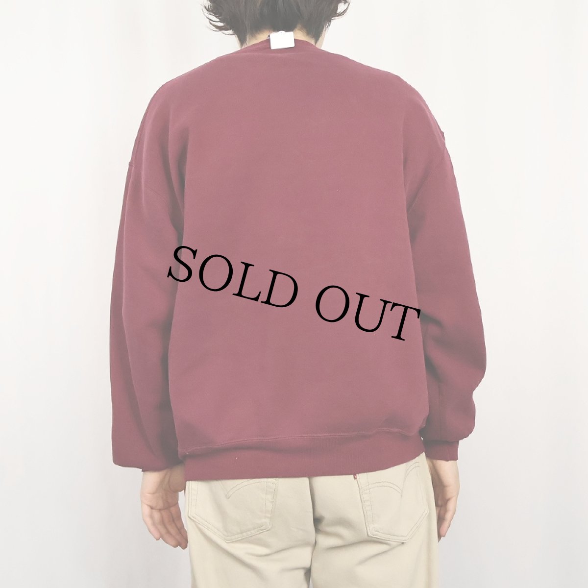 画像3: 90's RUSSELL ATHLETIC USA製 "CENTRAL MICHIGAN" 前V プリントスウェット XL (3)