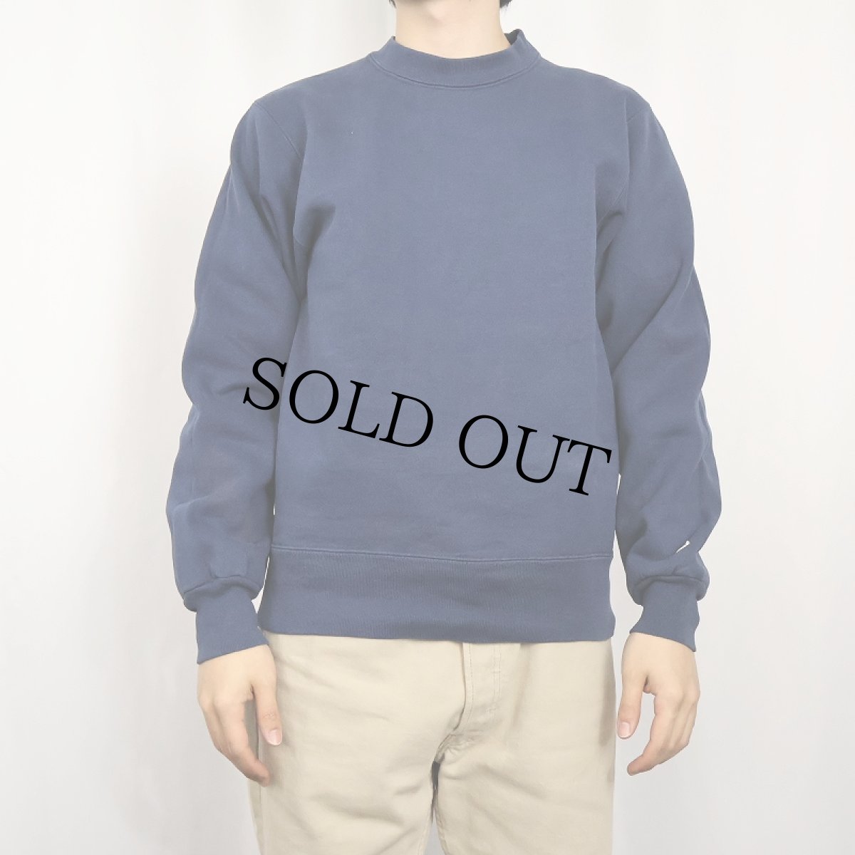 画像2: 90's Champion USA製 無地スウェット NAVY M (2)