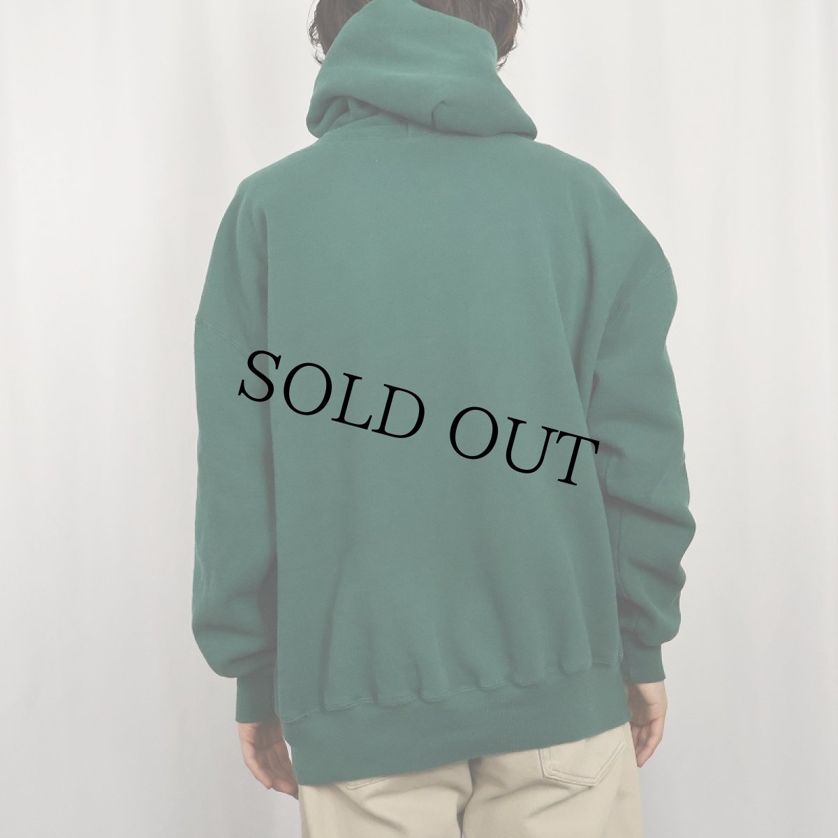 画像3: 90's RUSSELL ATHLETIC USA製 無地スウェットフーディー XXL (3)