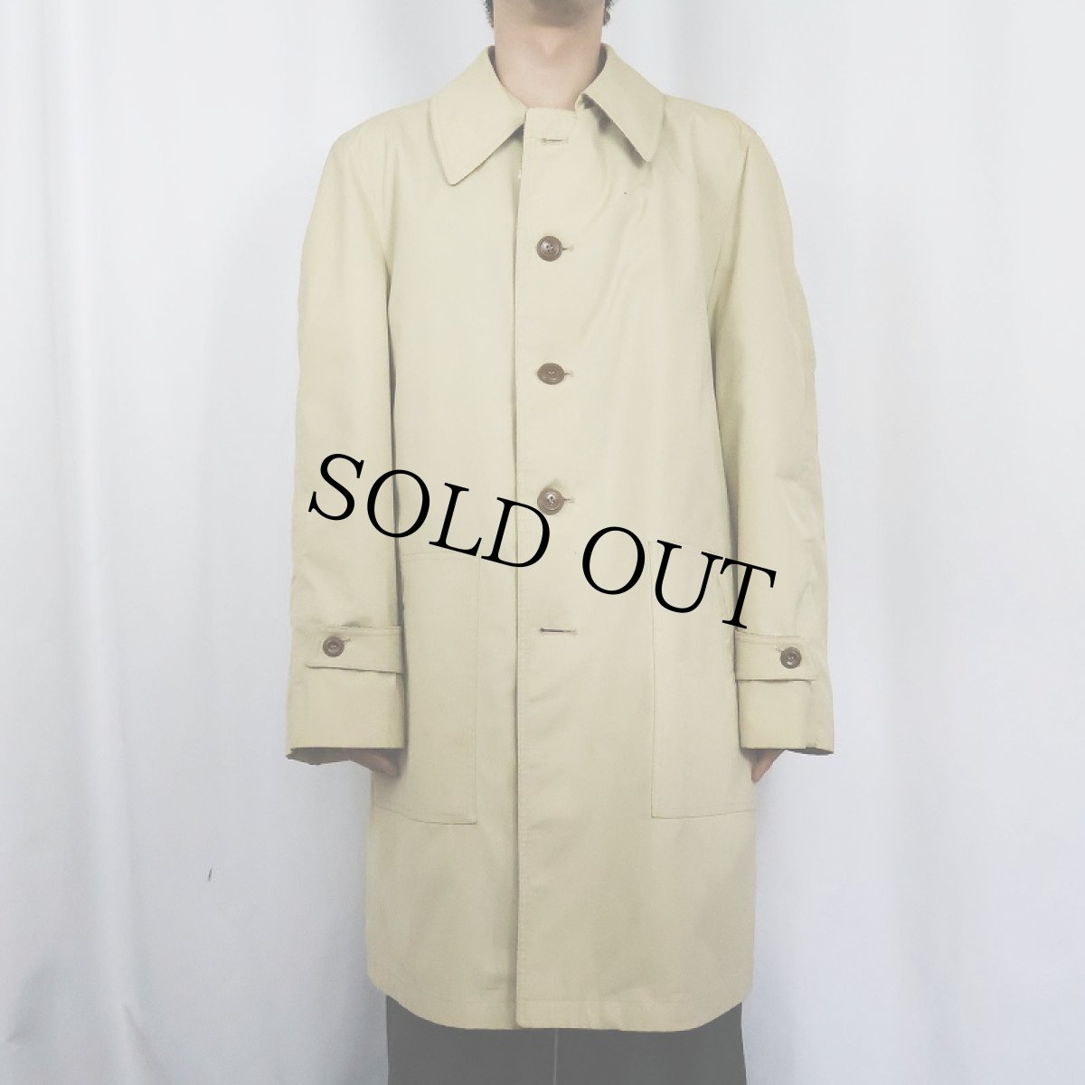 画像2: 80〜90's Christian Dior コットン×ポリエステル ステンカラーコート SIZE44R (2)