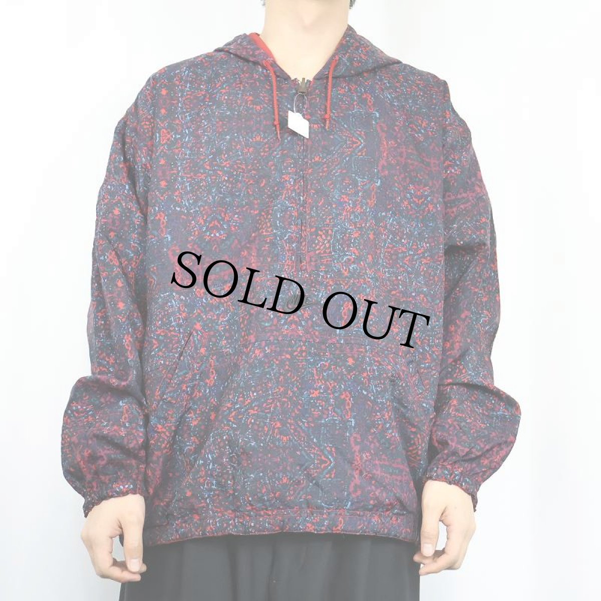 画像3: 90〜2000's NIKE ロゴ刺繍 リバーシブル ナイロンアノラックパーカー L (3)