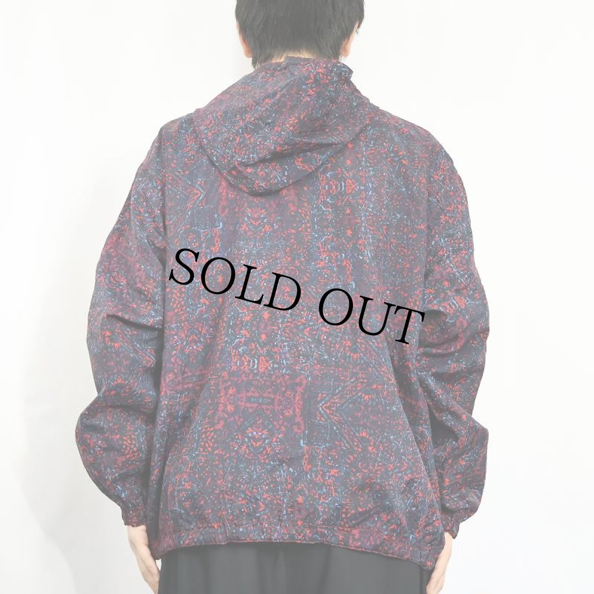 画像4: 90〜2000's NIKE ロゴ刺繍 リバーシブル ナイロンアノラックパーカー L (4)