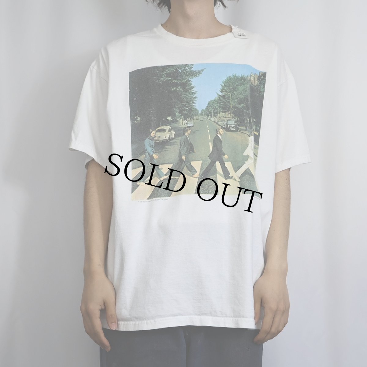 画像3: 2008 THE BEATLES "ABBEY ROAD" ロックバンドアルバムTシャツ XL (3)