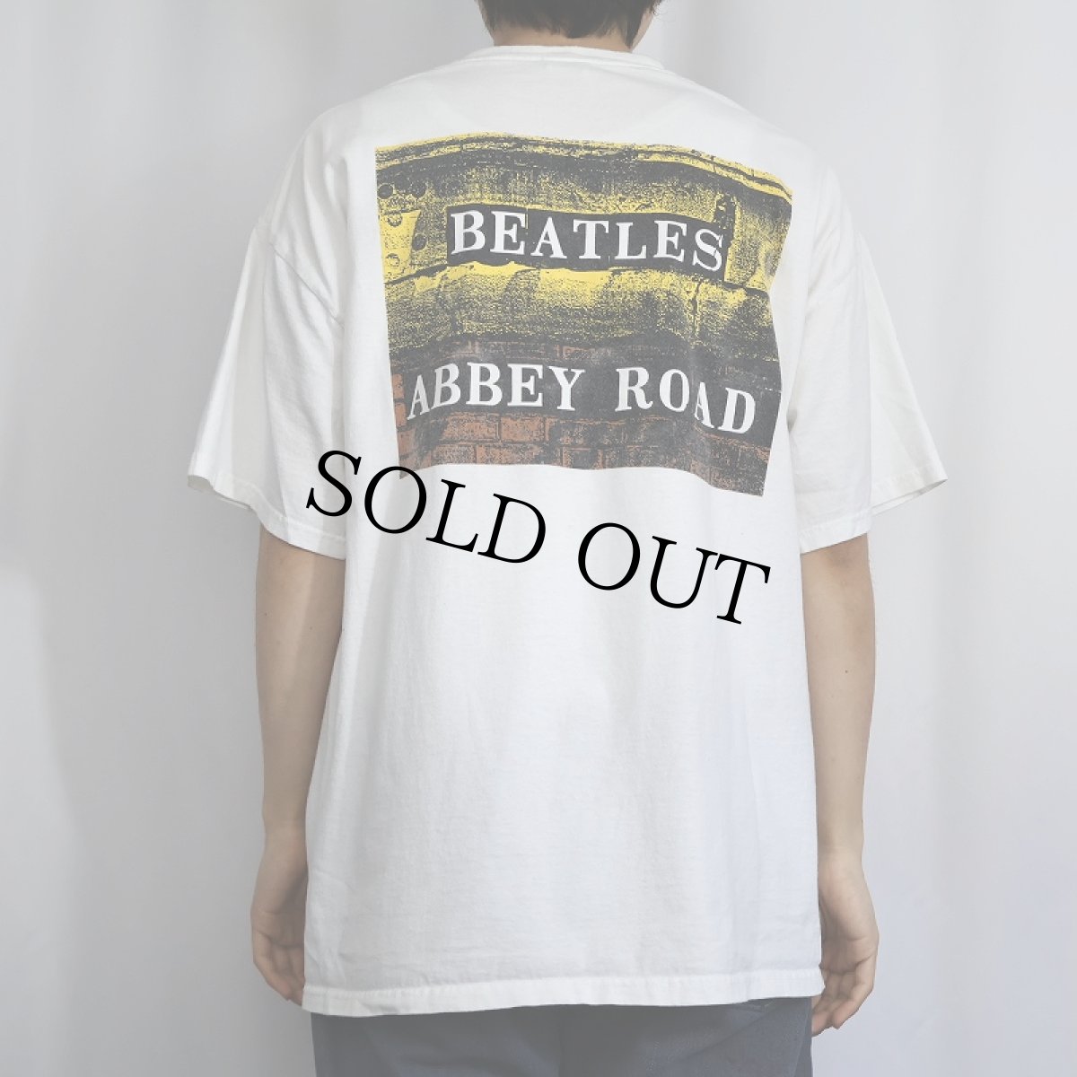 画像4: 2008 THE BEATLES "ABBEY ROAD" ロックバンドアルバムTシャツ XL (4)